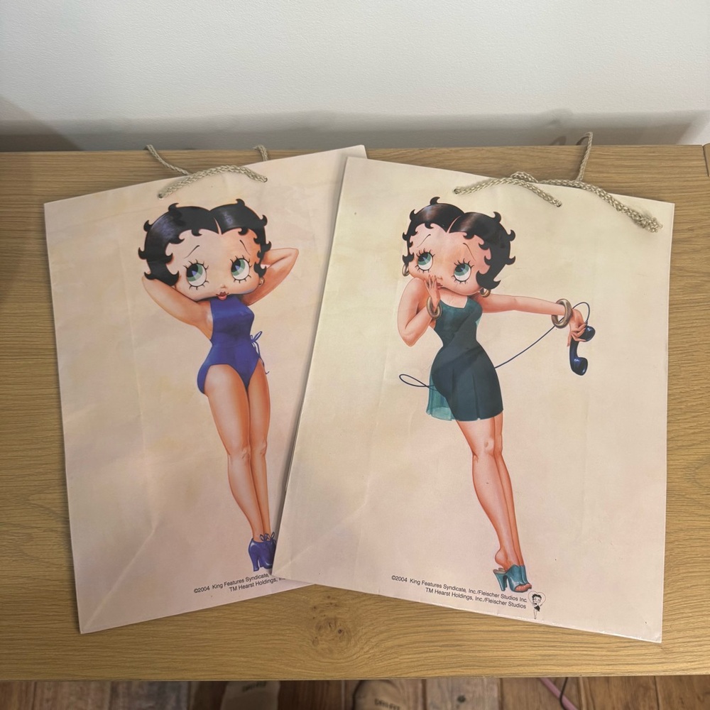 Vintage 2004 Betty Boop Gift Bags